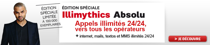Edition speciale Illymithics Absolu - Appels illimit?s 24/24 vers tous les operateurs + Internet, Mails, Textos et MMS illimites 24/24